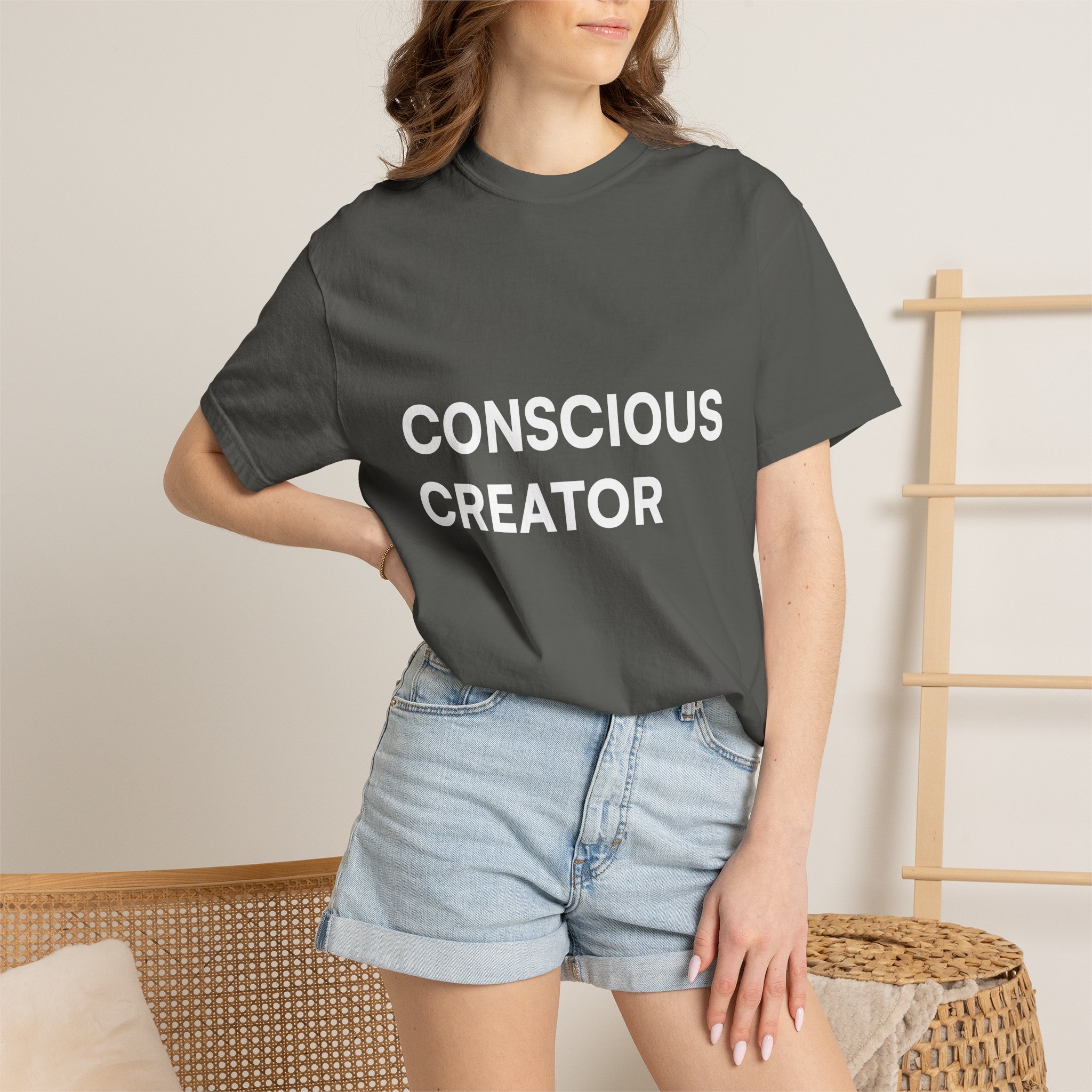 Conscious Creator T-shirt | Minimal Typography, Spiritual Affirmation - Image 19
