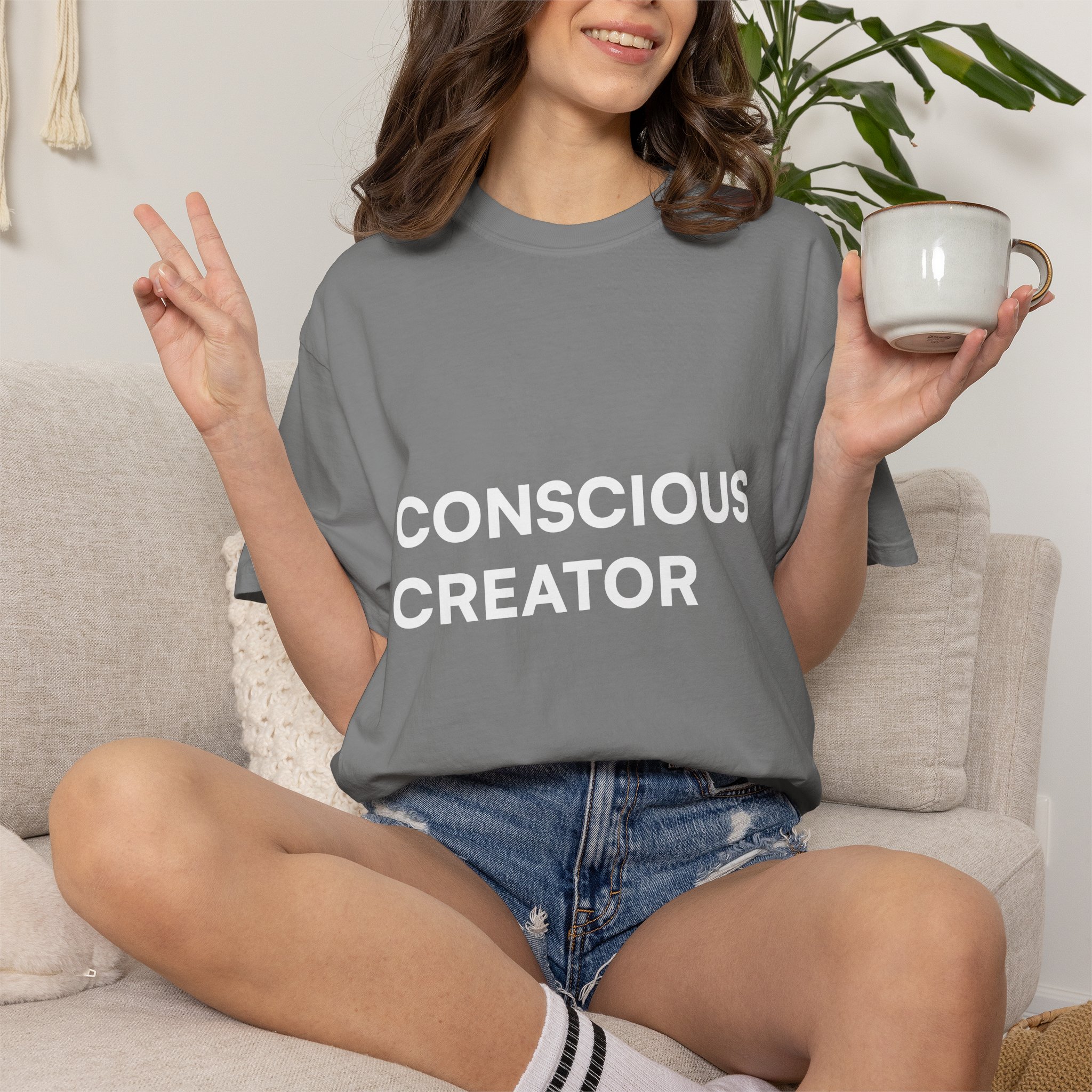 Conscious Creator T-shirt | Minimal Typography, Spiritual Affirmation - Image 24