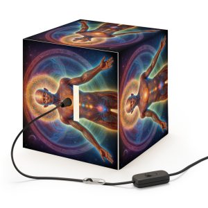 Coming back to Source Meditation Light Cube Lamp | Spiritual Energy Decor - Image 4