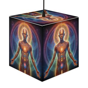 Coming back to Source Meditation Light Cube Lamp | Spiritual Energy Decor - Image 3