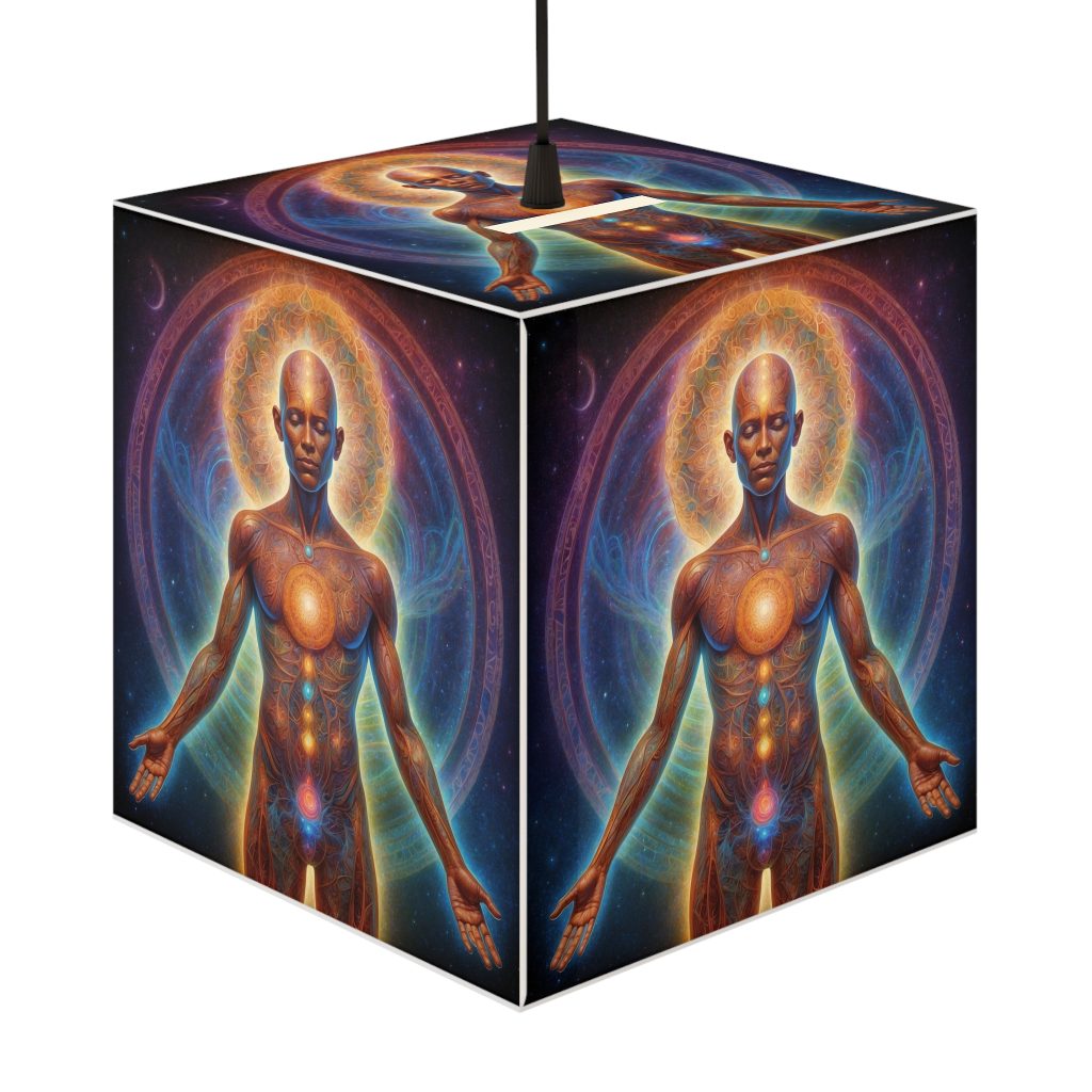 Coming back to Source Meditation Light Cube Lamp | Spiritual Energy Decor