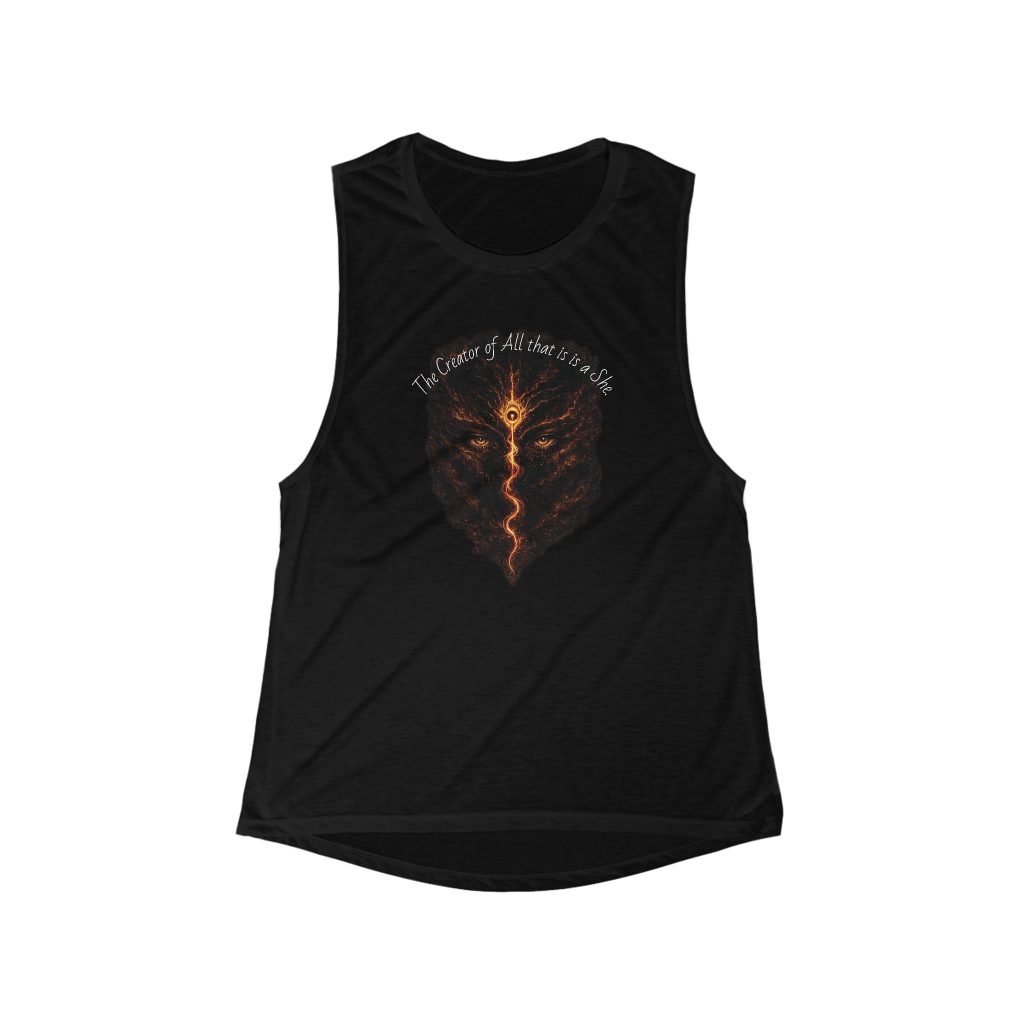 Primordial Mother - The Creator of all that is a She design Tank Top | Mythic Flame, Spiritual Symbol