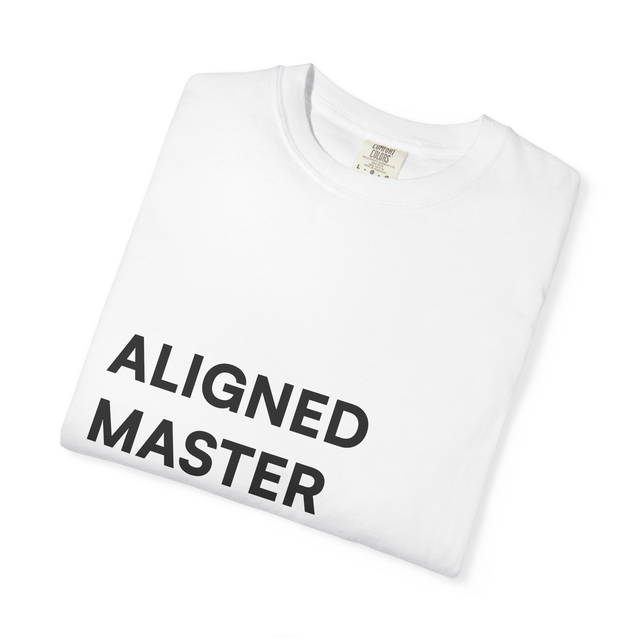 Aligned Master T-shirt | Minimal Text Graphic, Front Logo, Back 'Truth Teller' - Image 6